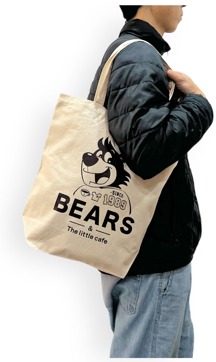 ベアーズ BEARS TOTE BAG トートバッグ キャンバス 熊 クマ 当店 