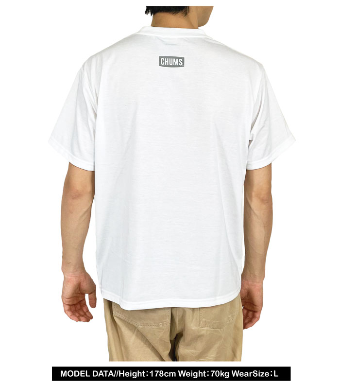 CHUMS チャムス ブービーフェイス ワークアウト ドライTシャツ メンズ 半袖Tシャツ レジャー CH01-2375 ゆうパケット1点まで送料無料｜bears-mall｜05