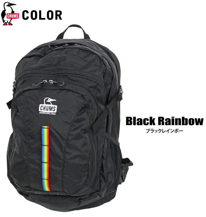 チャムス] Day Pack Spring Dale 30 メンズ Black Rainbow-