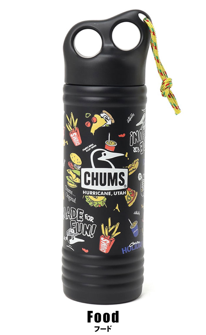 CHUMS（チャムス） キャンパーウェーブボトル500mlパターン 保温 保冷