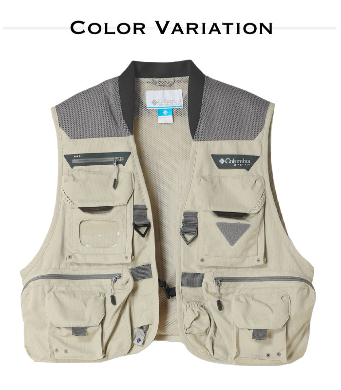 Columbia フィッシングベスト メンズ　Mサイズ PFG コロンビア Columbia 別注 PFGフィッシングベスト メンズ import