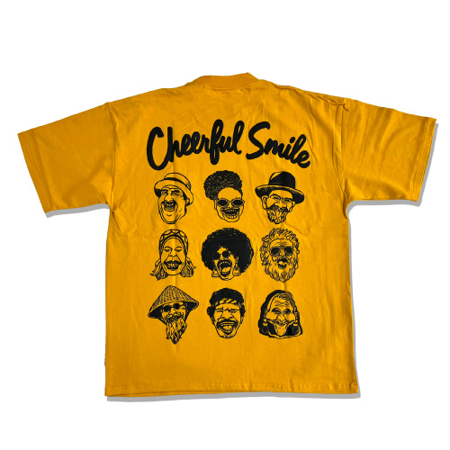 gym master ジムマスター 半袖Tシャツ 7.4oz Cheerful SmileビッグTee メンズ レディース アウトドア キャンプ フェス G321708　ゆうパケット1点まで送料無料｜bears-mall｜05