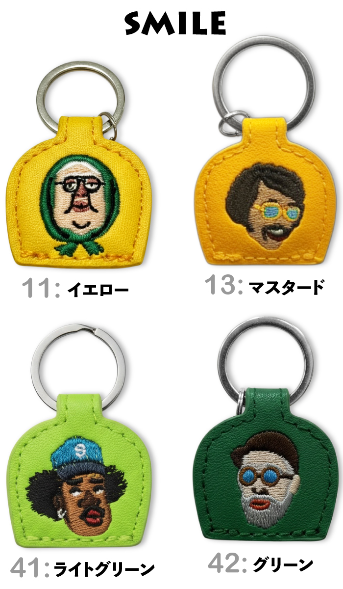 gym master（ジムマスター） ハッピー刺繍キーカバー 鍵 カギ 収納