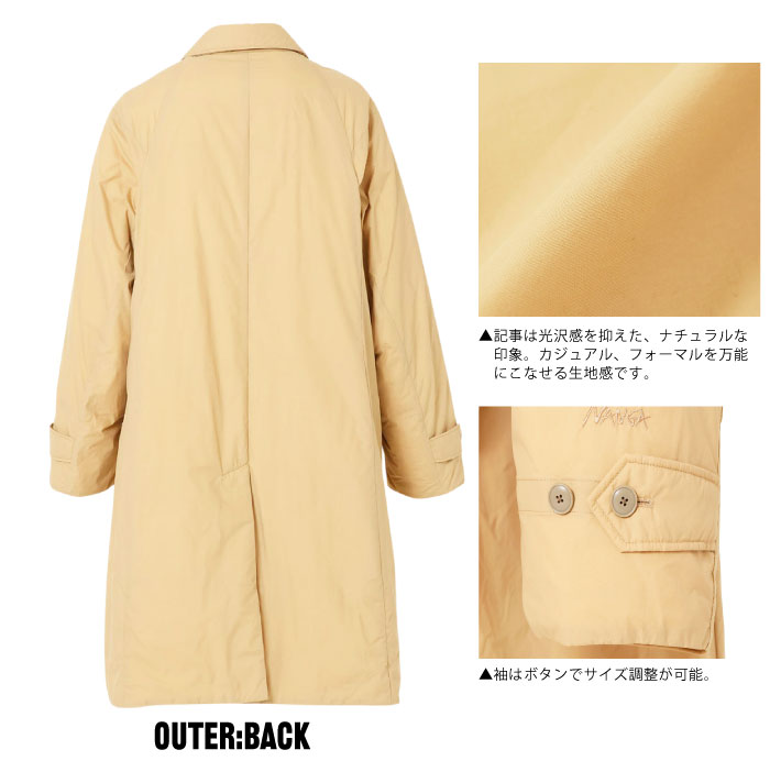 NANGA（ナンガ） ダウン バルカラーコート ロングコート フォーマル