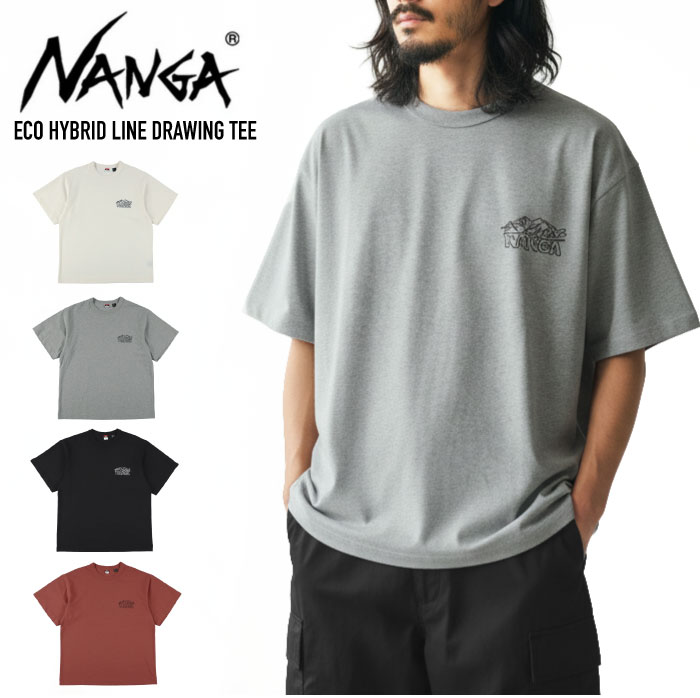 NANGA（ナンガ） 半袖Tシャツ エコハイブリッド ラインドローイン T