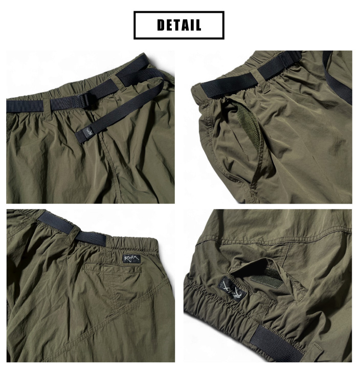 Rokx ロックス NT RPSパンツ ナイロン イージーパンツ ロングパンツ テーパードパンツ ワイドパンツ キャンプ アウトドア ストリート 釣り クライミング ゆったり リラックス 無地 RXCF251019 裾上げ不可 ROKX（ロックス） NT RPSパンツ ナイロン イージーパンツ ロングパンツ