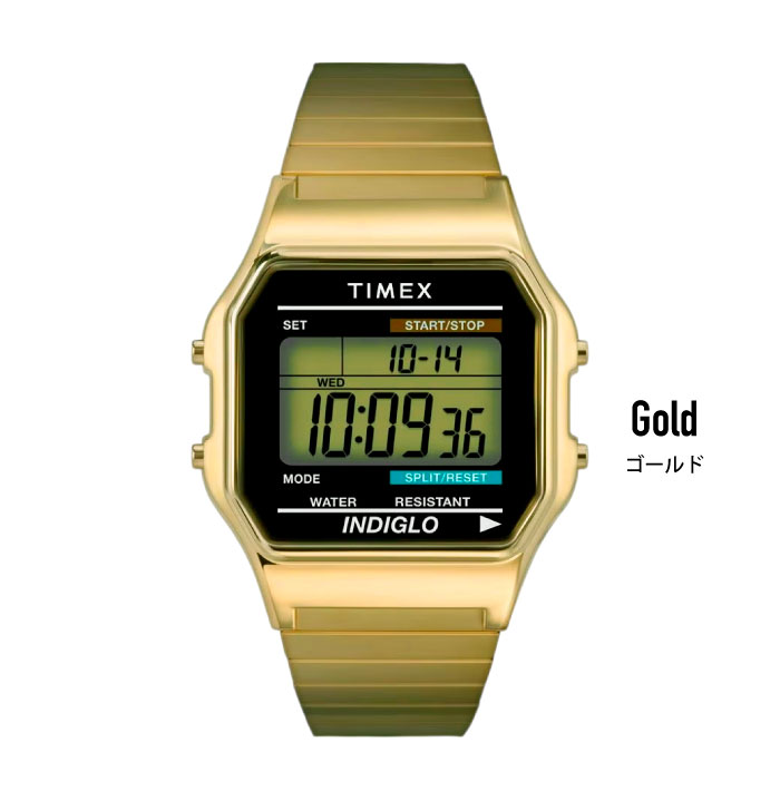 TIMEX（タイメックス） Timex 80 クラシックデジタル ゴールド 