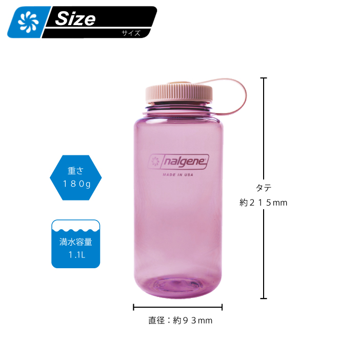 nalgene ナルゲン ボトル 広口 1.0L Tritan Renew トライタン レニュー ウォーターボトル プラスチックボトル 正規品