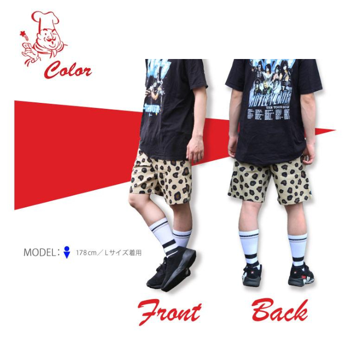 COOKMAN クックマン シェフパンツ ショートパンツ チェッカーブラック L COOKMAN/クックマン ショートシェフパンツ Chef Pants Short