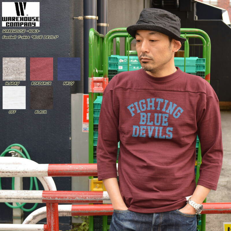 ウエアハウス フットボールTシャツ　サイズ36（S） WAREHOUSE（ウエアハウス） 