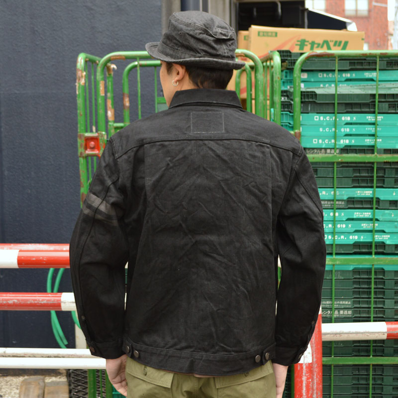 出陣レーベル MOMOTARO JEANS 桃太郎ジーンズ MMGJ1102 BK #002 15.7oz