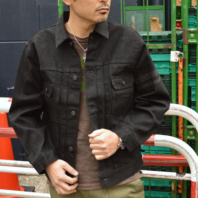 出陣レーベル MOMOTARO JEANS 桃太郎ジーンズ MMGJ1102 BK #002 15.7oz