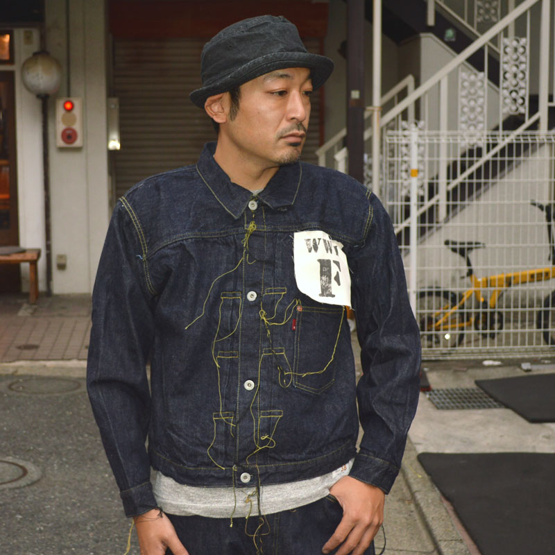 FULL COUNT フルカウントS2107-24 大戦デニムジャケット 40 フルカウント S2107-24 WW2 MODEL BROWN COTTON DENIM JACKET