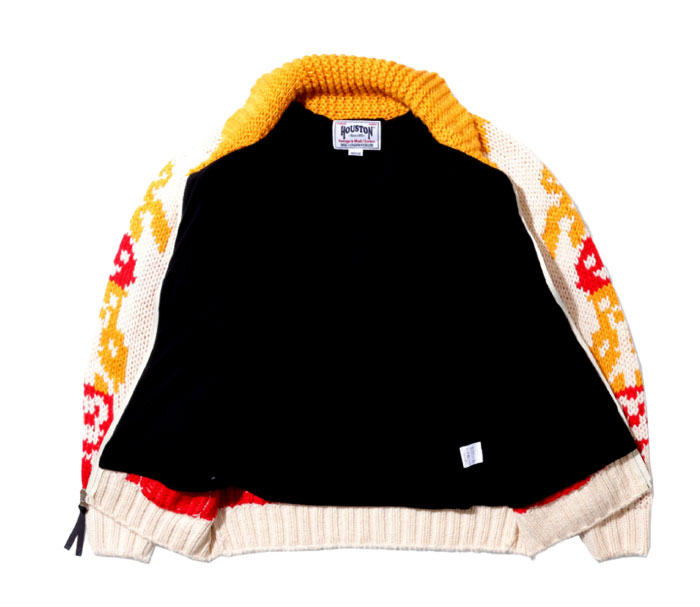 HOUSTON（ヒューストン） カウチンニットカーディガン(トーテムポール