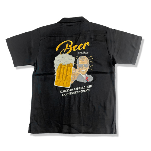 HOUSTON Houston ヒューストン ボーリングシャツ (BEER) BOWLING