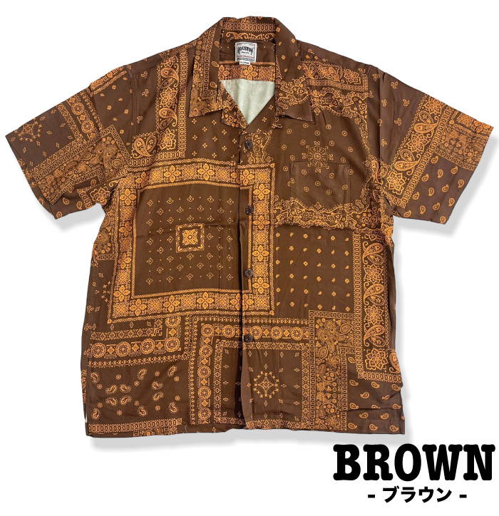 HOUSTON（ヒューストン） アロハシャツ(バンダナ) ALOHA SHIRT(BANDANA 