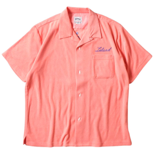 Houston ヒューストン PILE BOWLING SHIRT(VIETNAM) / パイルボーリングシャツ 半袖シャツ ボウリングシャツ ミリタリー 刺繍 アメカジ ヴィンテージ 41230 SALE HOUSTON（ヒューストン） PILE BOWLING SHIRT(VIETNAM) / パイル