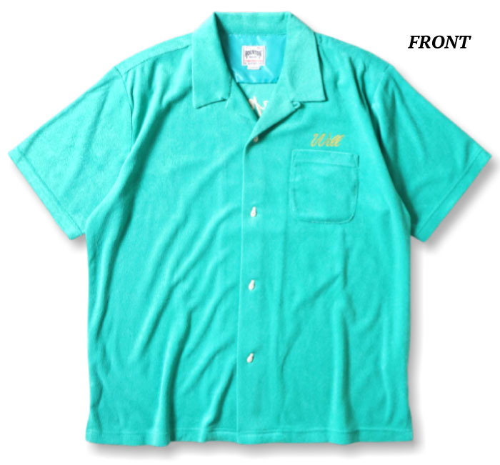 HOUSTON（ヒューストン） PILE BOWLING SHIRT(HAWK) / パイル