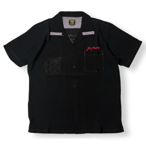 Supreme ブラック ドラゴン刺繍 半袖シャツ M HOUSTON（ヒューストン） スーベニアシャツ SOUVENIR SHIRT (TIGER