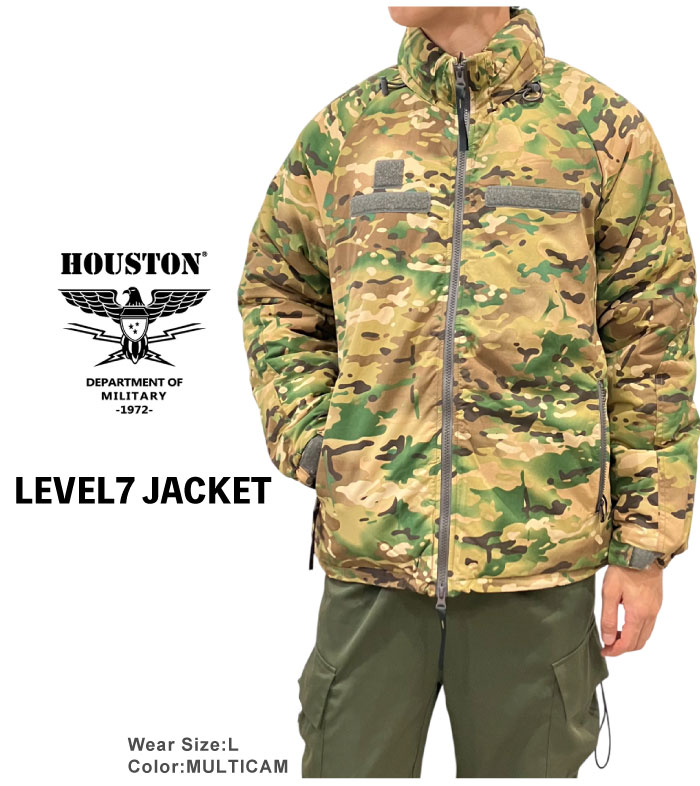 HOUSTON ヒューストン レベル7ジャケット メンズ 中綿ジャケット ミリタリージャケット 防寒 防風 撥水 LEVEL7 JACKET 50323 SALE | HOUSTON | 16