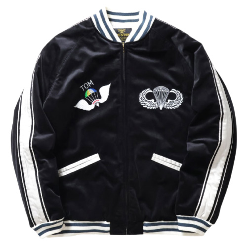 HOUSTON（ヒューストン） VELVETTEN SOUVENIR JACKET (SCREAM) / 別珍