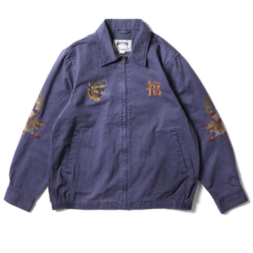 HOUSTON（ヒューストン） ピグメントベトナムジャケット メンズ 刺繍