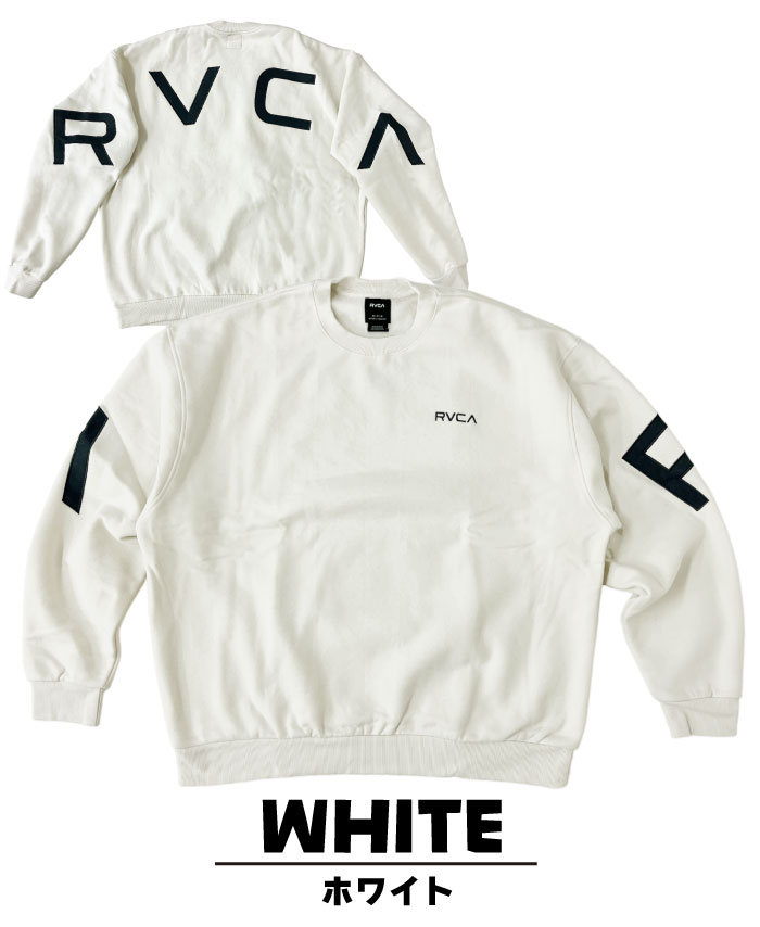 RVCA ルーカ FAKE RVCA 裏起毛 クルースウェット トレーナー ビック