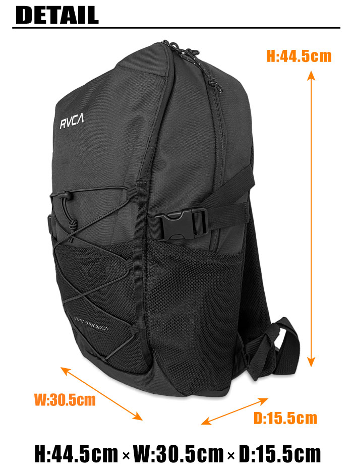 RVCA ルーカ UTILITY BACK PACK バッグパック 22L リュックサック レディース デイパック サウナ アウトドア フェス 通学 部活 海 BE041998 SALE｜bearsstore｜05