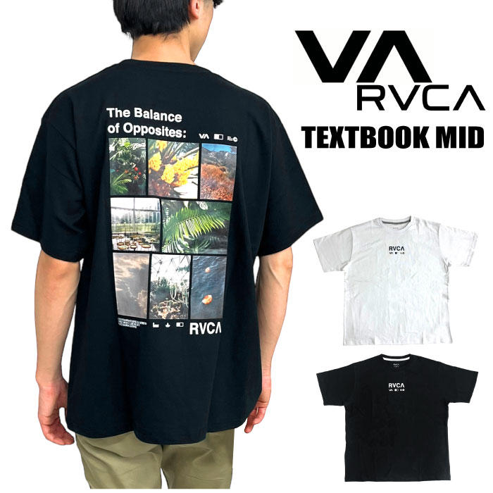 ルーカ RVCA TEXTBOOK MID 半袖Ｔシャツ トップス アート サーフ メンズ レディース ロゴ ストリート BE04A241 ゆうパケット1点まで送料無料 SALE｜bearsstore