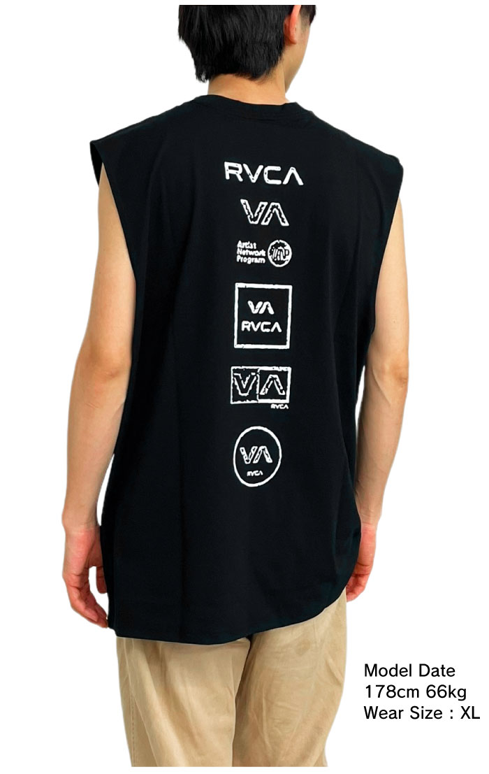 ルーカ RVCA ALL LOGO SURF TANK ラッシュガード タンクトップ ノースリーブ ストリート メンズ レディース BE04A864　ゆうパケット1点まで送料無料 SALE｜bearsstore｜03