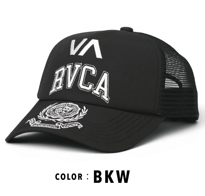 RVCA（ルーカ） メッシュキャップ 帽子 刺繍ロゴ メンズ レディース