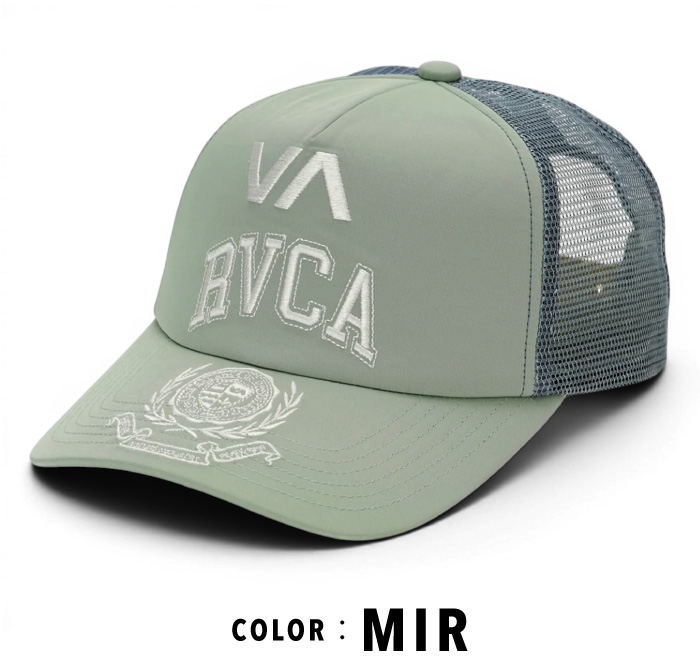 RVCA（ルーカ） メッシュキャップ 帽子 刺繍ロゴ メンズ レディース