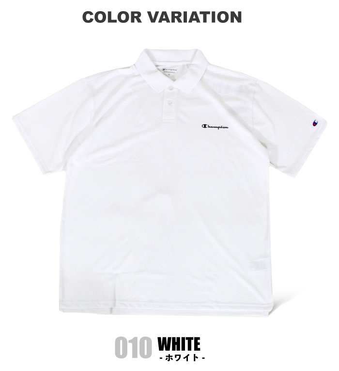 Champion チャンピオン ビッグサイズ 半袖ポロシャツ 大きいサイズ 3L 4L 5L UVカット 吸汗速乾 スポーツ 運動 C3-XS305L ゆうパケット1点まで送料無料 SALE | Champion | 08