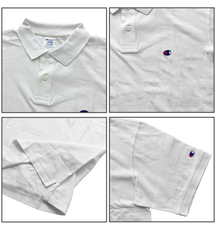 Champion チャンピオン ポロシャツ 大きいサイズ ベーシック 24SS  3L 4L 5L 半袖 ロゴ  メンズ C3-Z358L　ゆうパケット1点まで送料無料｜bearsstore｜05