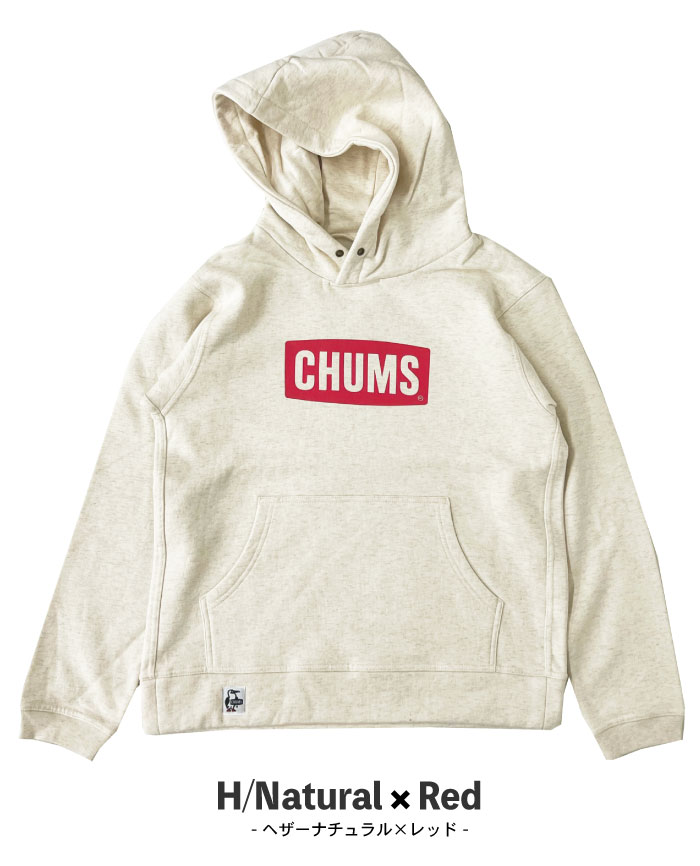 CHUMS（チャムス） 裏起毛 ロゴ プルオーバーパーカー メンズ