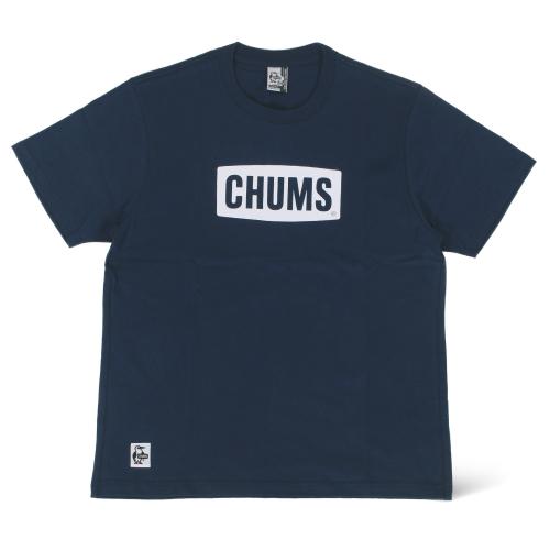 CHUMS チャムス ロゴ半袖Tシャツ USAコットン メンズ レディース アウトドア キャンプ C...