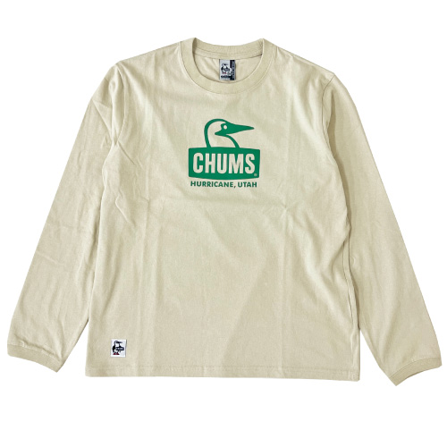 CHUMS 2024秋冬新色追加 チャムス 長袖 ロンT ブービーフェイス