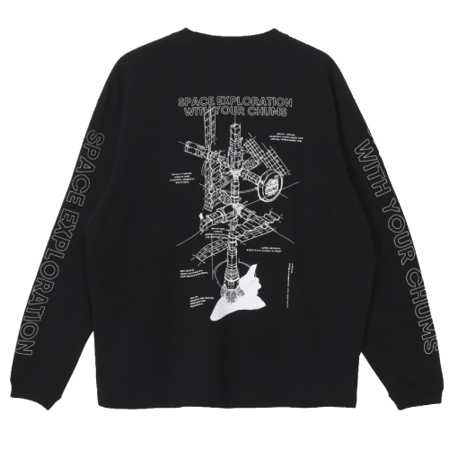 CHUMS（チャムス） 長袖Tシャツ ロンT スペースドック 宇宙