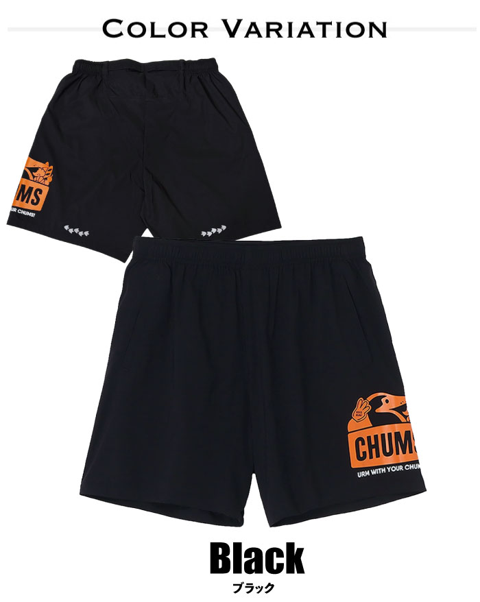 CHUMS チャムス×みゃこ コラボ ランニングショーツ 7インチ トレーニングウェア ジョギング マラソン ウォーキング CH03-1439 CH13-1439 メール便対応の画像