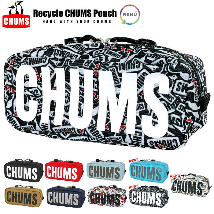 CHUMS チャムス リサイクルチャムスポーチ ペンケース トラベル アウトドア キャンプ 車中泊 旅行 化粧品 メンズ レディース コスメ シンプル CH60-3586