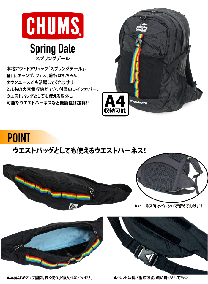 CHUMS（チャムス） リュックサック スプリングデール 25L バックパック