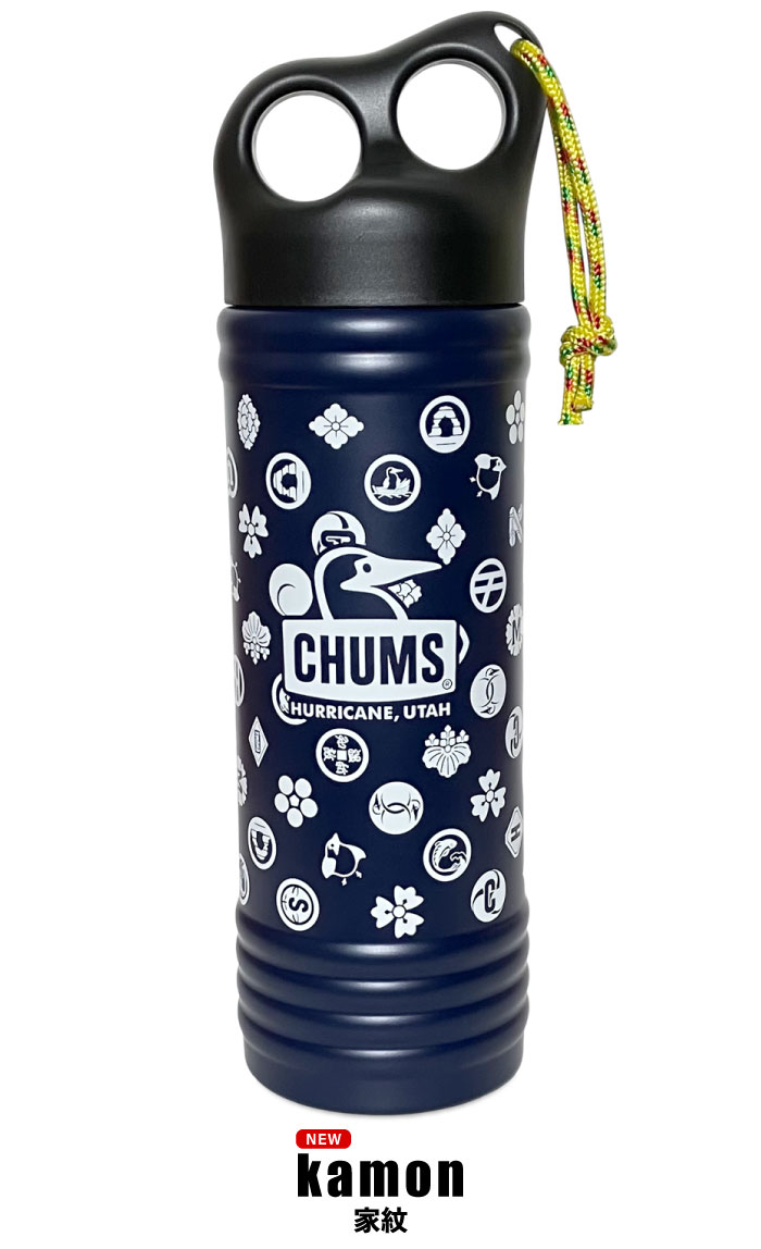 CHUMS（チャムス） キャンパーウェーブボトル500mlパターン 保温 保冷