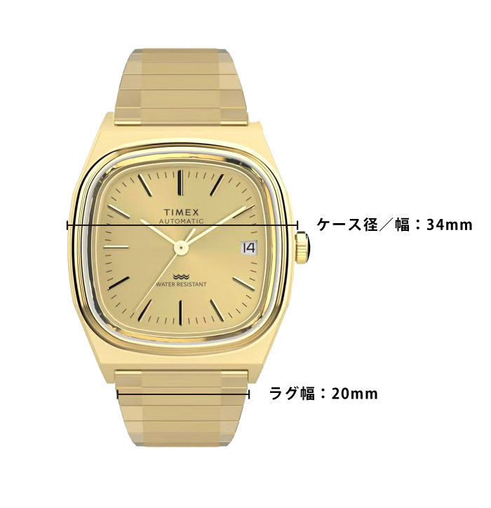 TIMEX（タイメックス） E-Line Automatic 自動巻き アナログ 腕時計