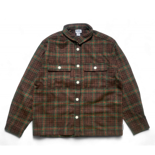 gym master（ジムマスター） ヘビーチェックネルシャツ 長袖シャツ