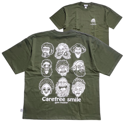 gym master（ジムマスター） 半袖Tシャツ 7.4oz carefree smile ビッグ