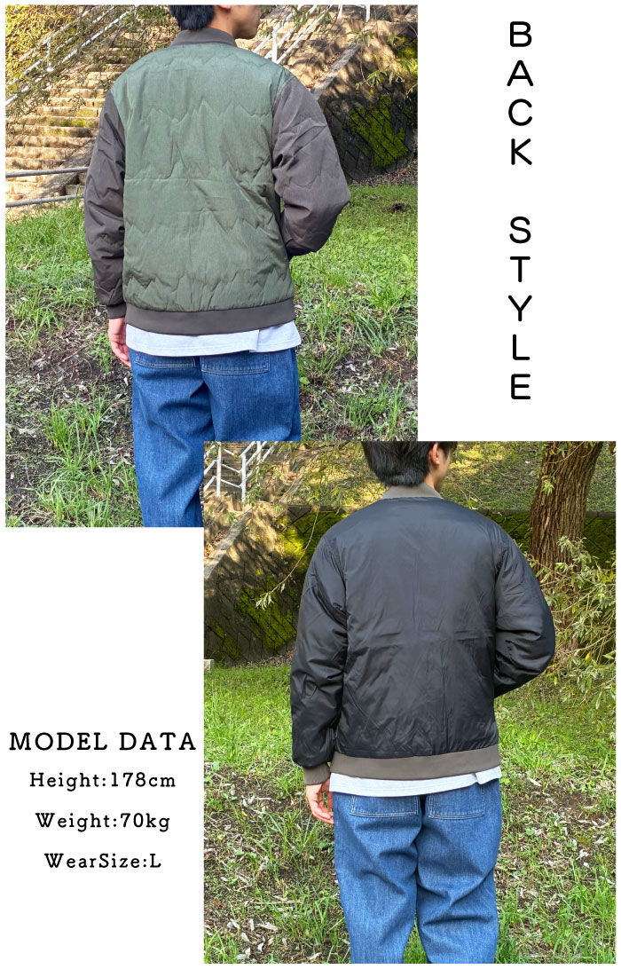 gym master（ジムマスター） リバーシブルマウンテンキルトジップ