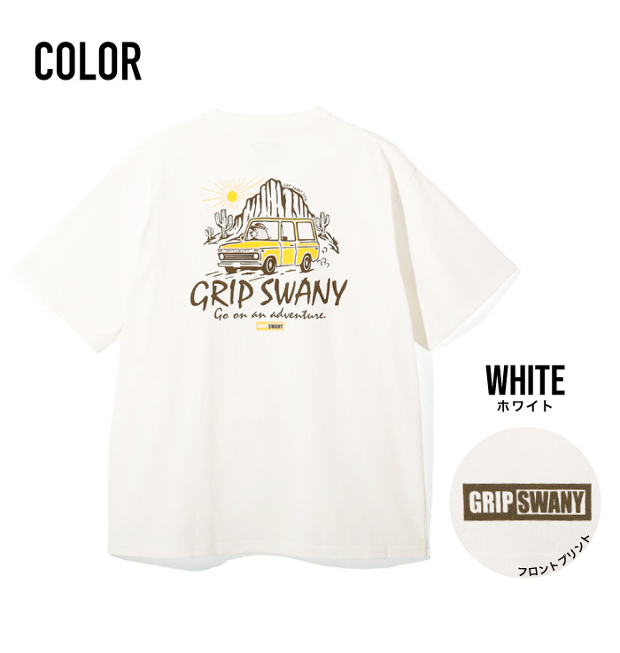 GRIP SWANY（グリップスワニー） 半袖Tシャツ トラベリングベア