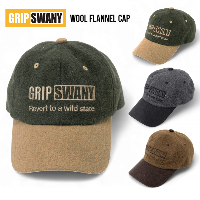 GRIP SWANY（グリップスワニー） ウールフランネルキャップ ベース