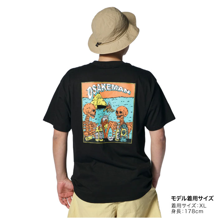 HILLS FIELD ヒルズフィールド 半袖Tシャツ お酒マン Tシャツ HIROTTON