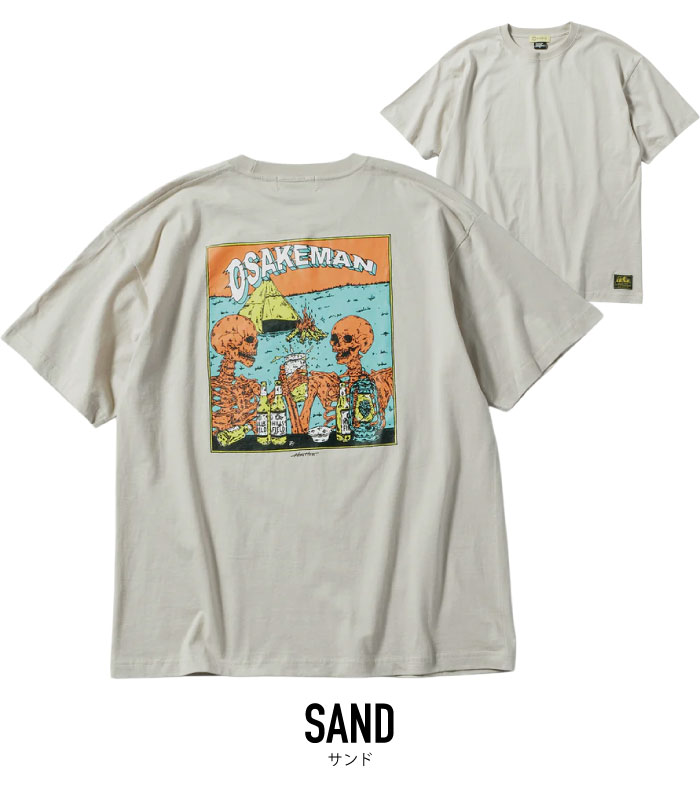 HILLS FIELD ヒルズフィールド 半袖Tシャツ お酒マン Tシャツ HIROTTON